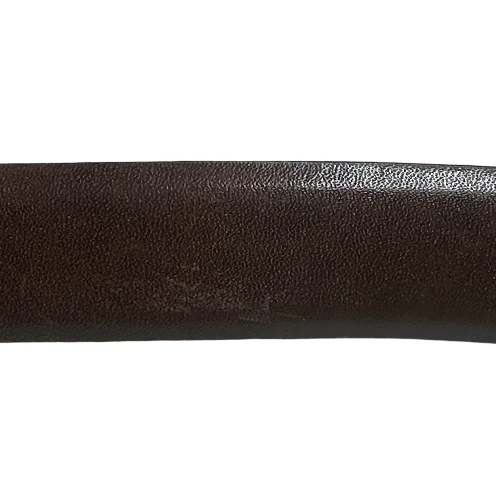 Jos. A. Bank Leather Belt Mens 44 Brown Silver Buckle‎ NWT